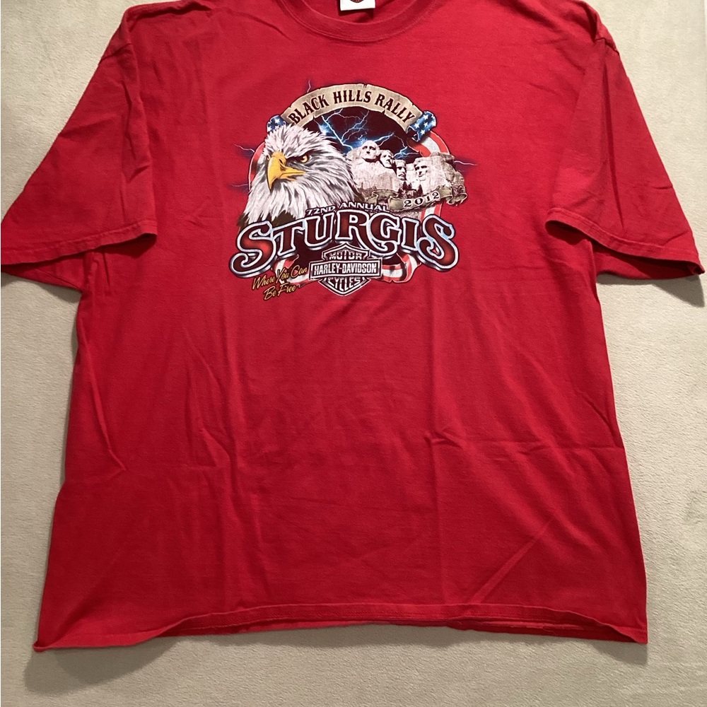 Harley-Davidson Red Sturgis Eagle Graphic Tee